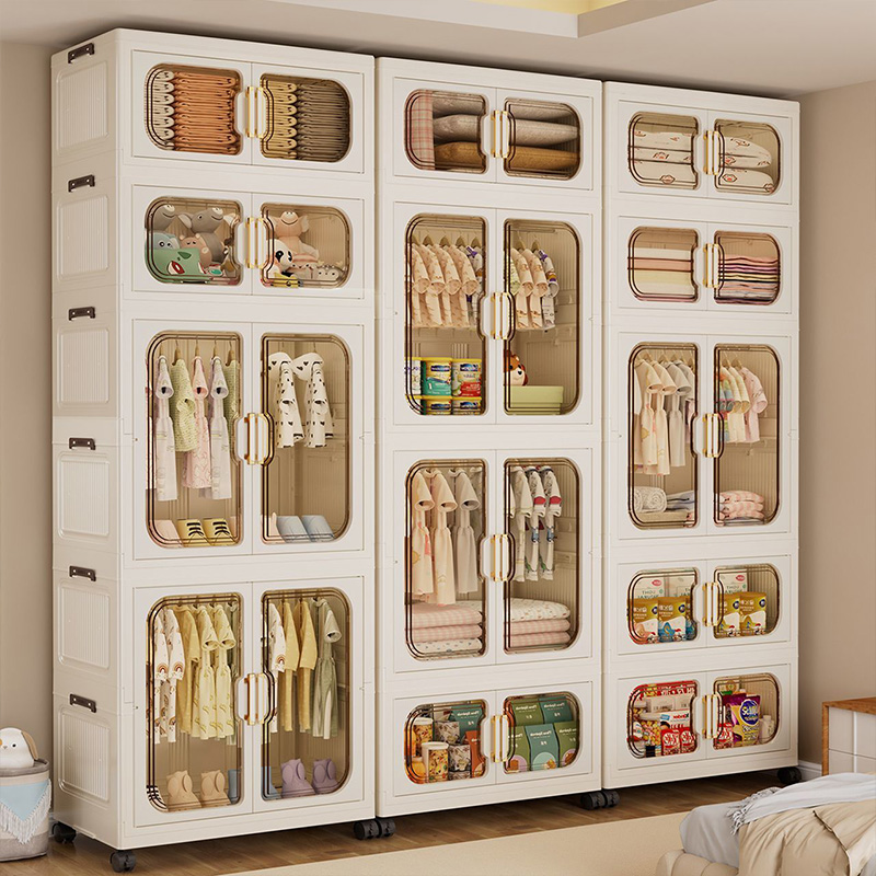 Baby Clothing Dresser - Renkli Katlanabilir Çocuk Gardırop – Geniş