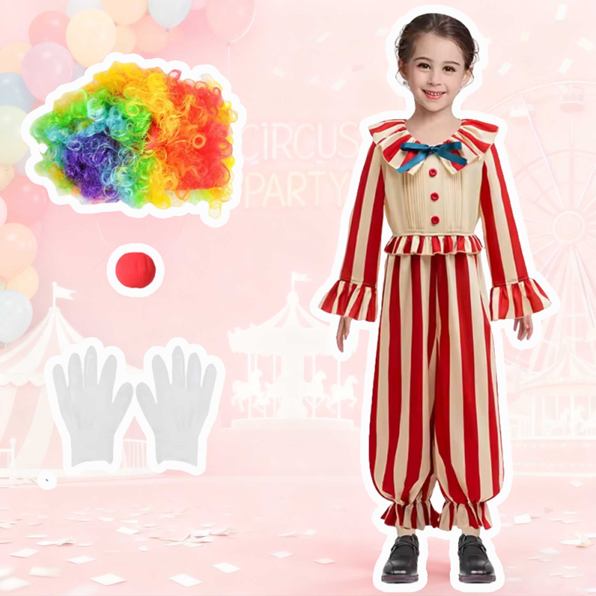 Baby Clothing Usa - Cadılar bayramı Palyaço Kıyafetleri Bebek Kız