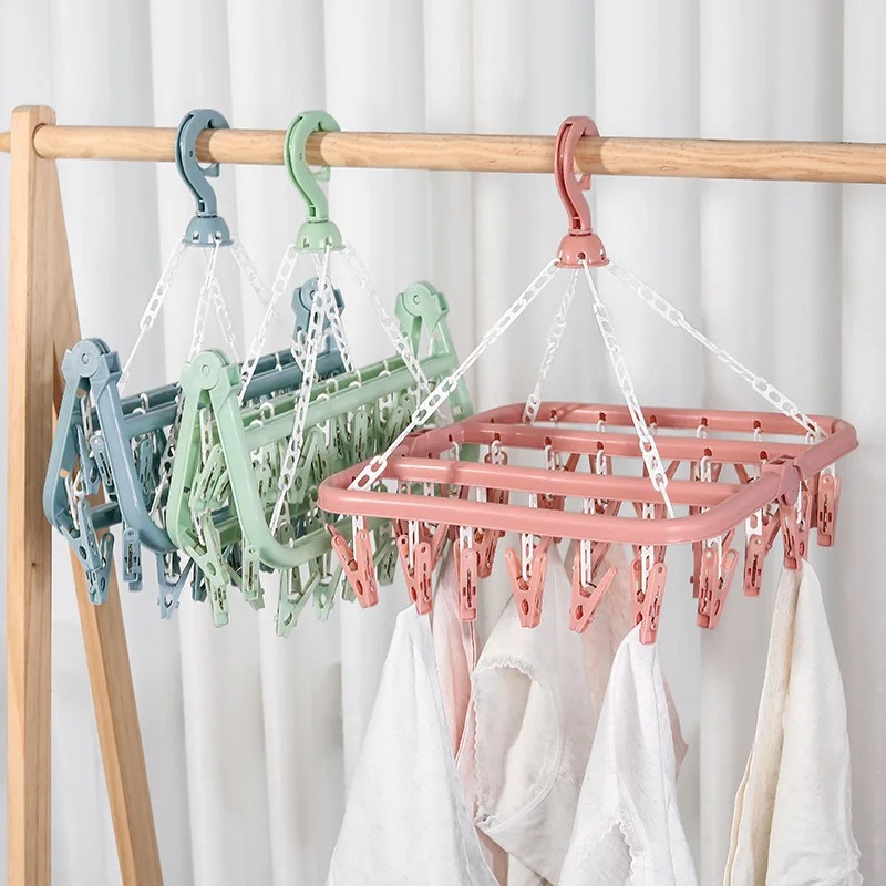 32 Klipsli Elbise Kurutma Askı - Baby Clothing Hanging Rack incelemesi ve fiyatı