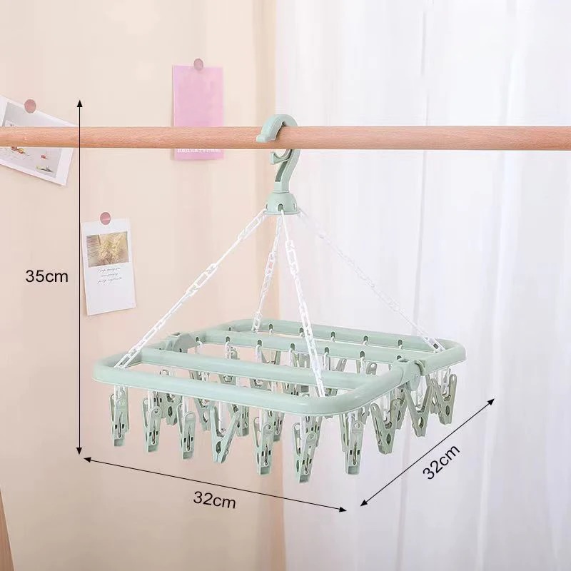 32 Klipsli Elbise Kurutma Askı - Baby Clothing Hanging Rack incelemesi ve fiyatı